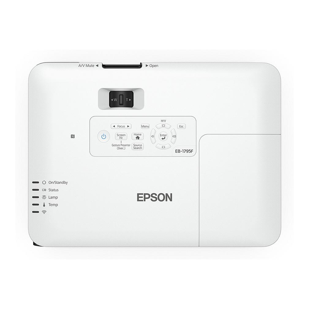 Projektor Epson EB-1795F / Full HD / 3LCD / 3200 Lumen / HDMI + VGA / Wi-Fi / NFC – Bardhë/Hiri - 6