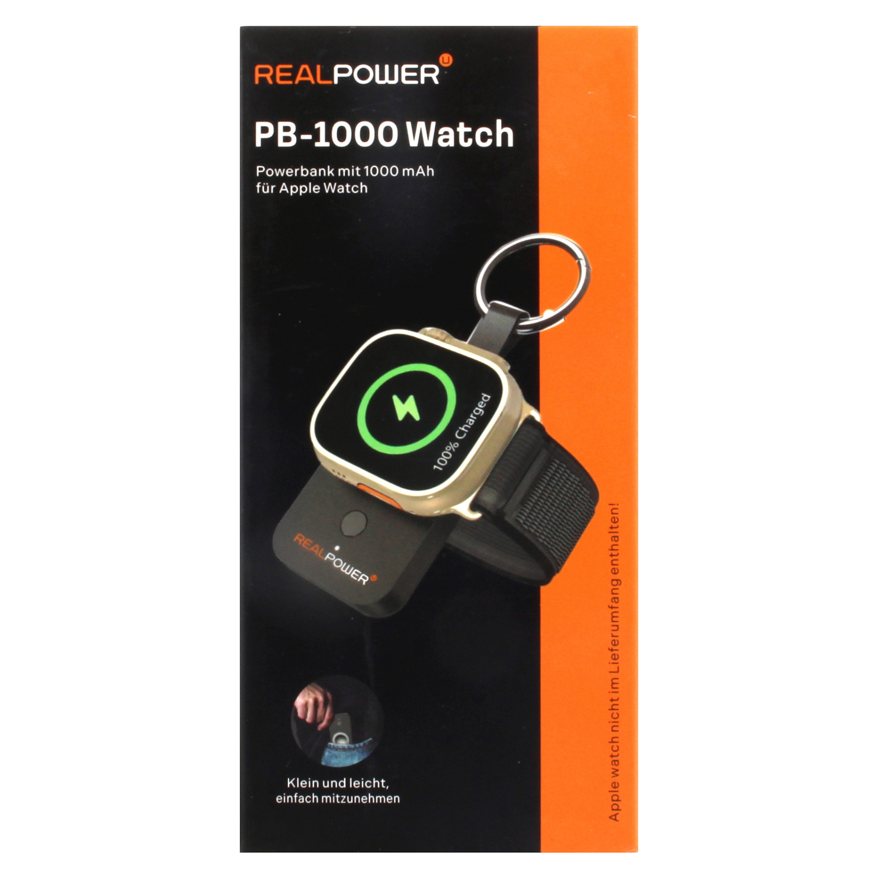 Powerbank RealPower PB-1000watch / 1000mAh / Karikim Wireless / USB-C – Zezë - 3