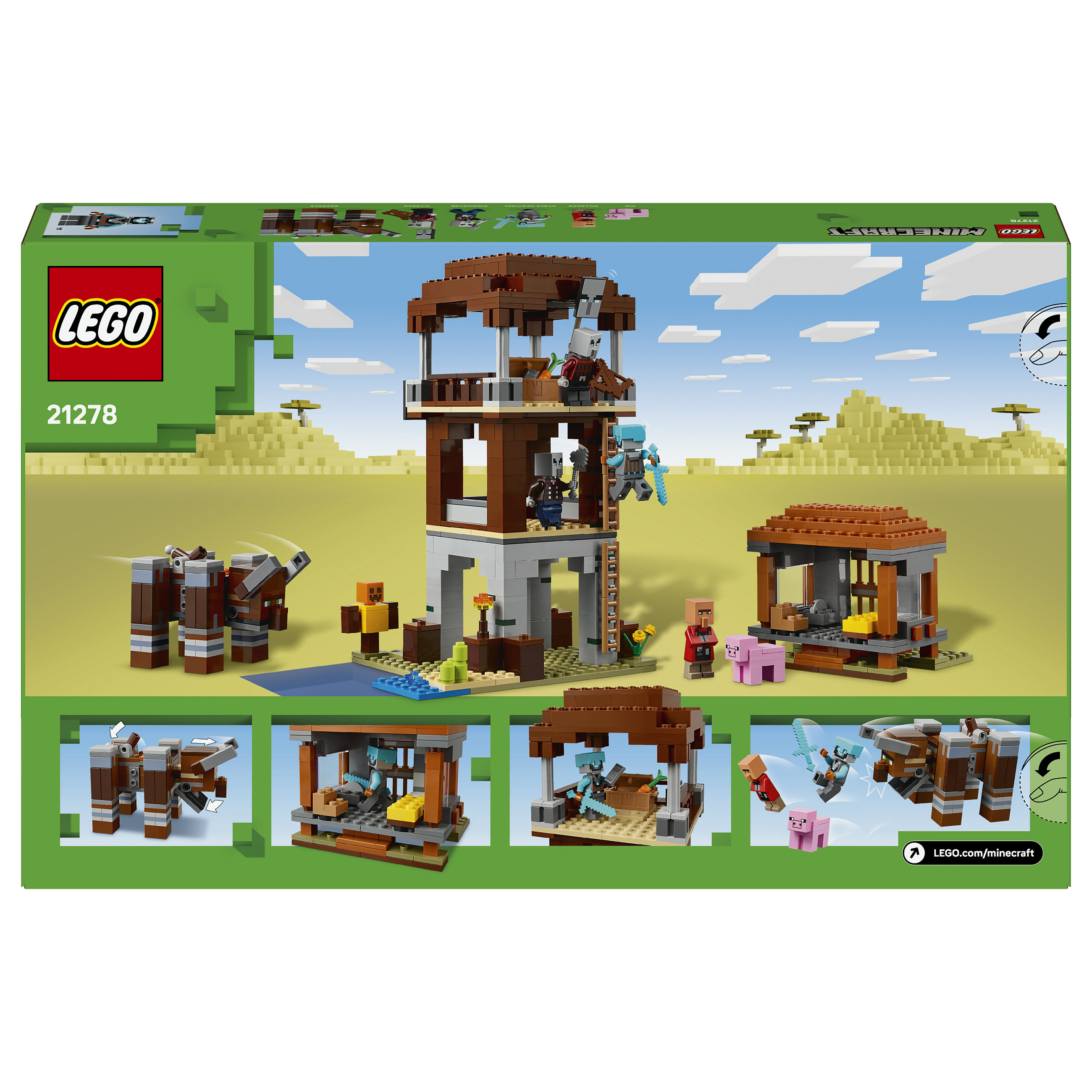 LEGO Minecraft The Pillager Outpost and Ravager - 24
