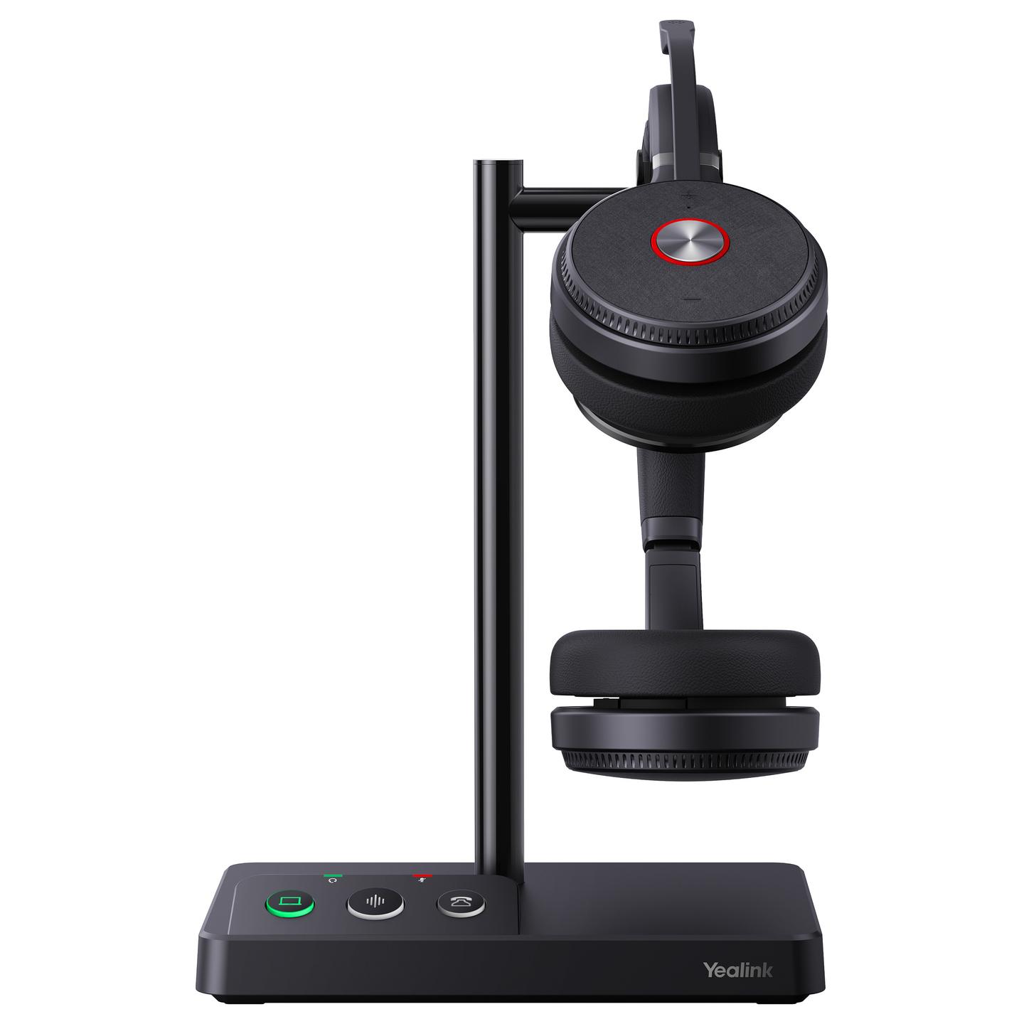 Kufje pa kabllo Yealink WH62 Dual UC / DECT / Stereo / 28mm / 160m / 14 orë / Mikrofon me reduktim të zhurmës - Zezë - 5