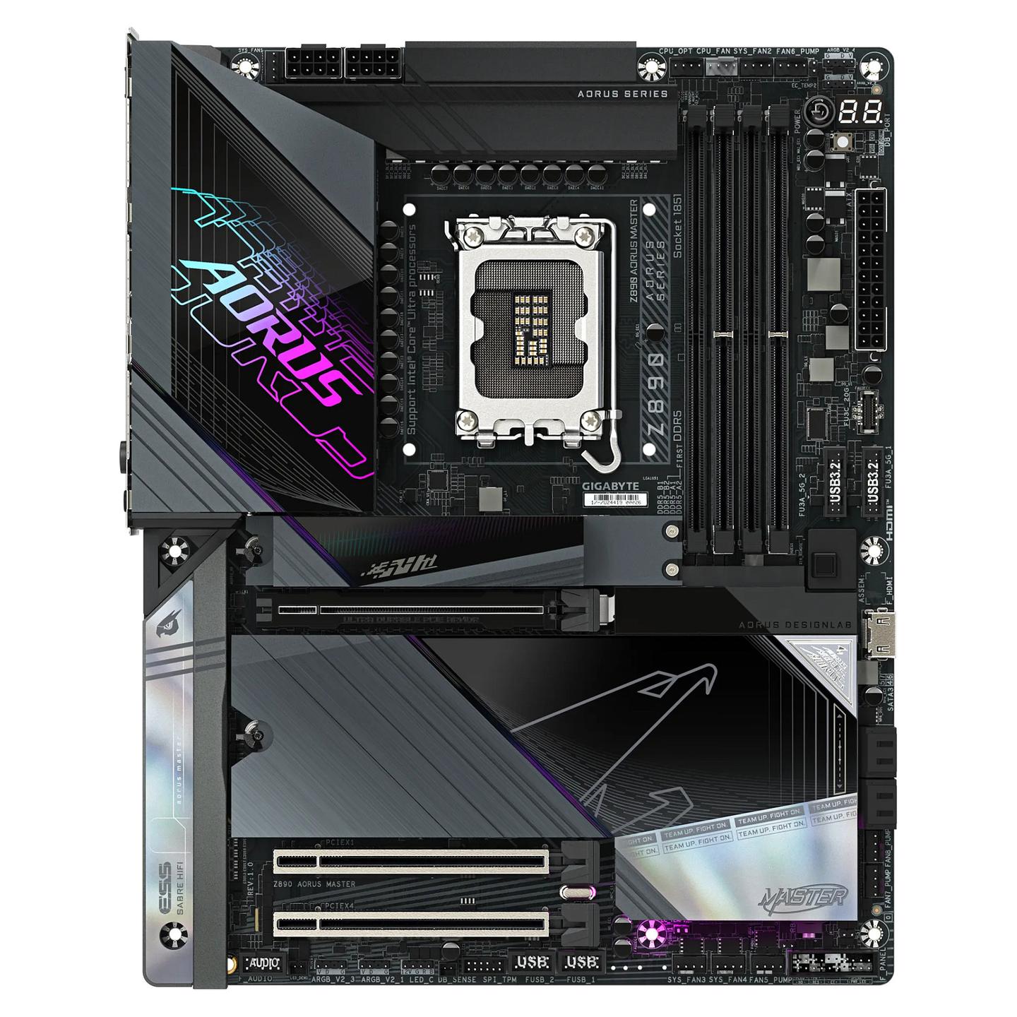 Pllakë Amë MB Intel GIGABYTE Z890 AORUS MASTER, LGA1851, Z890, ATX, DDR5, WiFi 7, 10GbE - 2