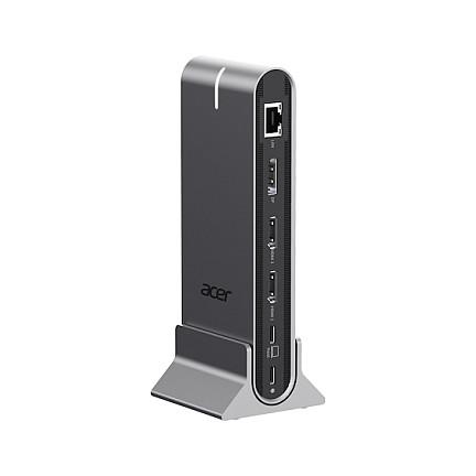 Docking Station USB-C Acer HP.DSCAB.022, 15-in-1, 2× HDMI, DisplayPort, USB 10Gbps, Gigabit Ethernet, MicroSD, 100W PD - Argjend - 2