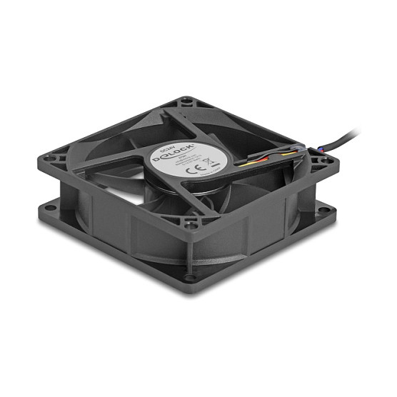 Ftohës për Kasë DeLOCK 67301 / 80mm / 3000 RPM / PWM – Zezë - 2