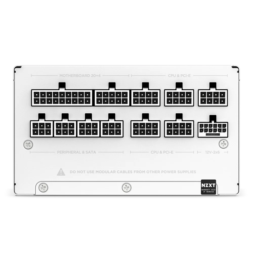 Furnizues Energjie NZXT C1000 Gold ATX 3.1 / 1000W / 80 PLUS Gold / Fully Modular / 12V-2x6 - Bardhë - 6