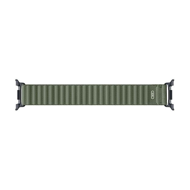 Rrip për ora Samsung Galaxy Watch9 / Fabric Band / Madhësia S/M - Gjelbër - 2