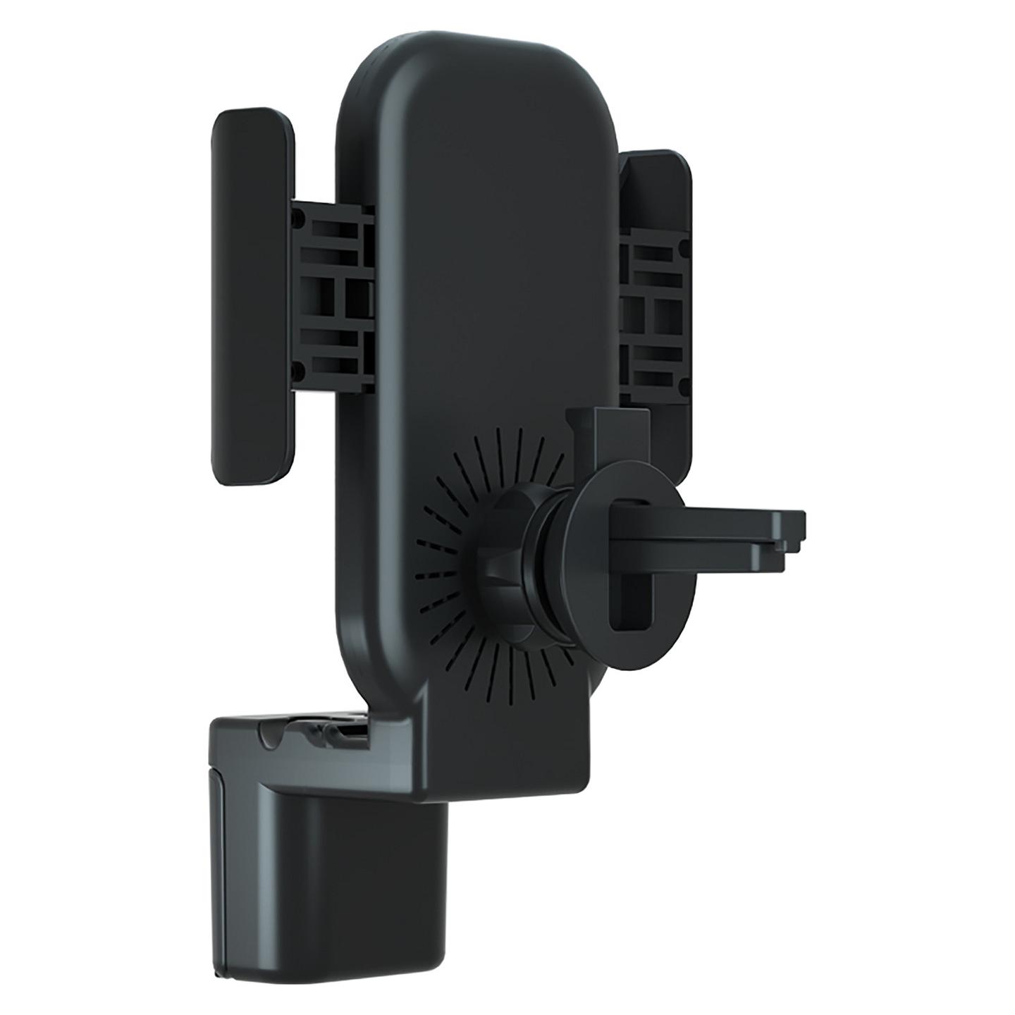 Mbajtës Telefoni për Veturë TerraTec ChargeAir All Car / Mbajtëse aktive / Karikim pa tela 10W / Apple Watch 2W / AirPods 1W - Zezë - 3