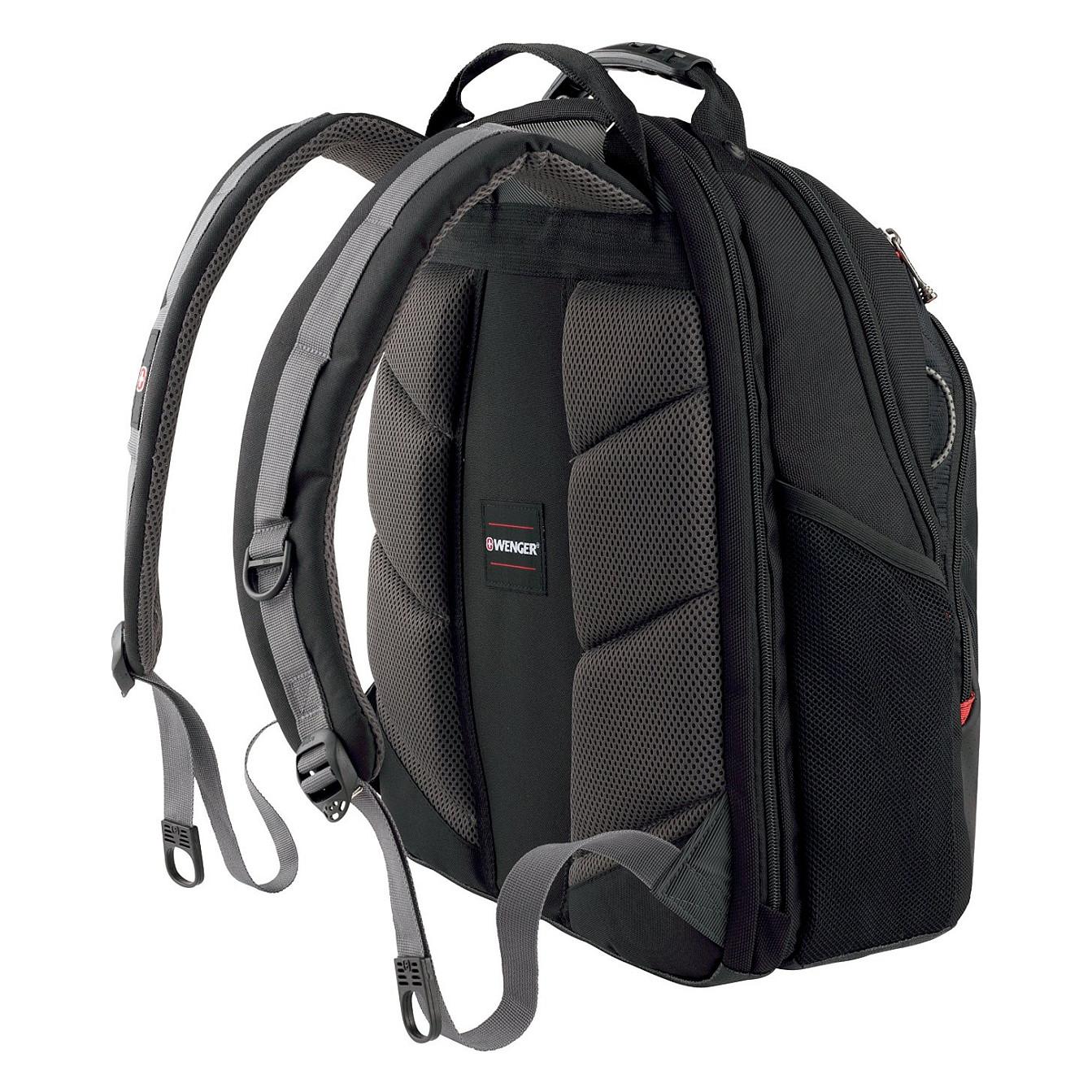 Çantë për laptop Wenger SwissGear Legacy 600631 / Backpack / 16" / 24 L / 100% Polyester / Triple Protect / CaseBase / Air-Flow Back Padding / Essentials Organizer / Trolley Strap - Zezë/Gri - 3
