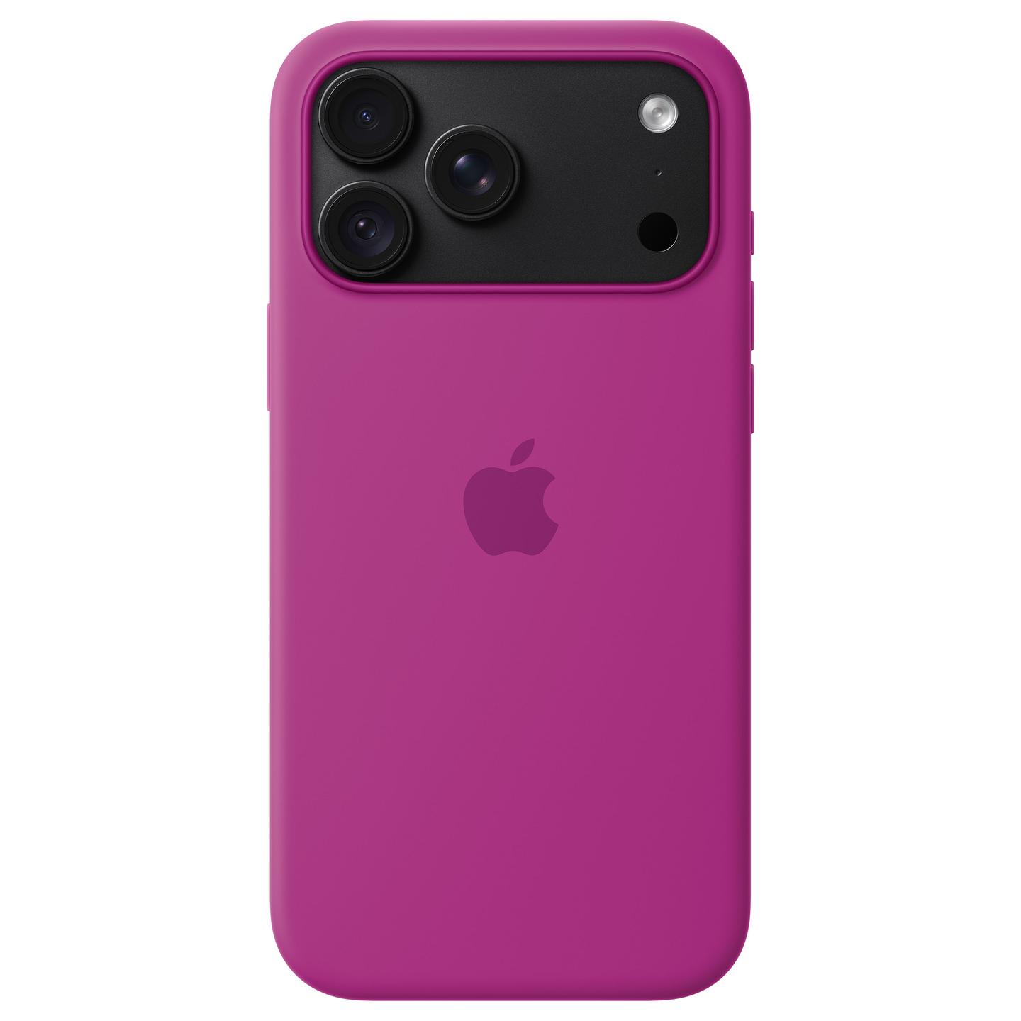 Case për Telefon Apple Silikon, MagSafe, iPhone 18 Pro Max - Magenta - 4