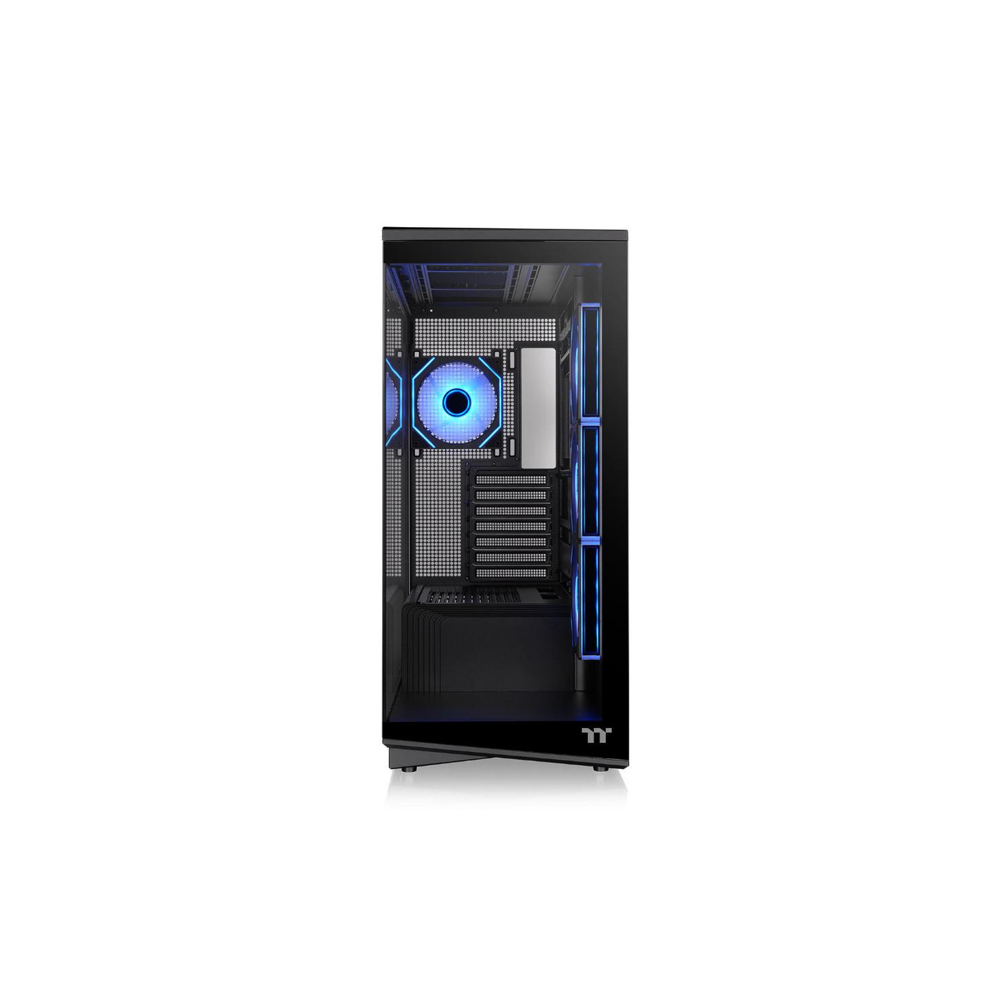 Kasë Thermaltake Stage 450 TG ARGB, Midi Tower, ATX, 2 panele xhami të temperuar, 4x 120 mm ARGB - Zezë - 3