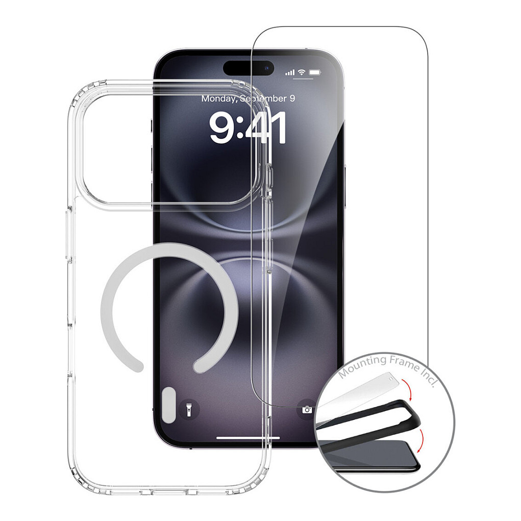 Aksesorë për telefon 4smarts 360° Premium Protection Set / MagSafe / iPhone 17 Pro Max / 9H - Transparente - 2