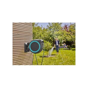 Kuti për Zorrë Kopshti GARDENA RollUp L, 30m, 13mm, Montim në Mur, Rrotullim 180° - Hiri - 2