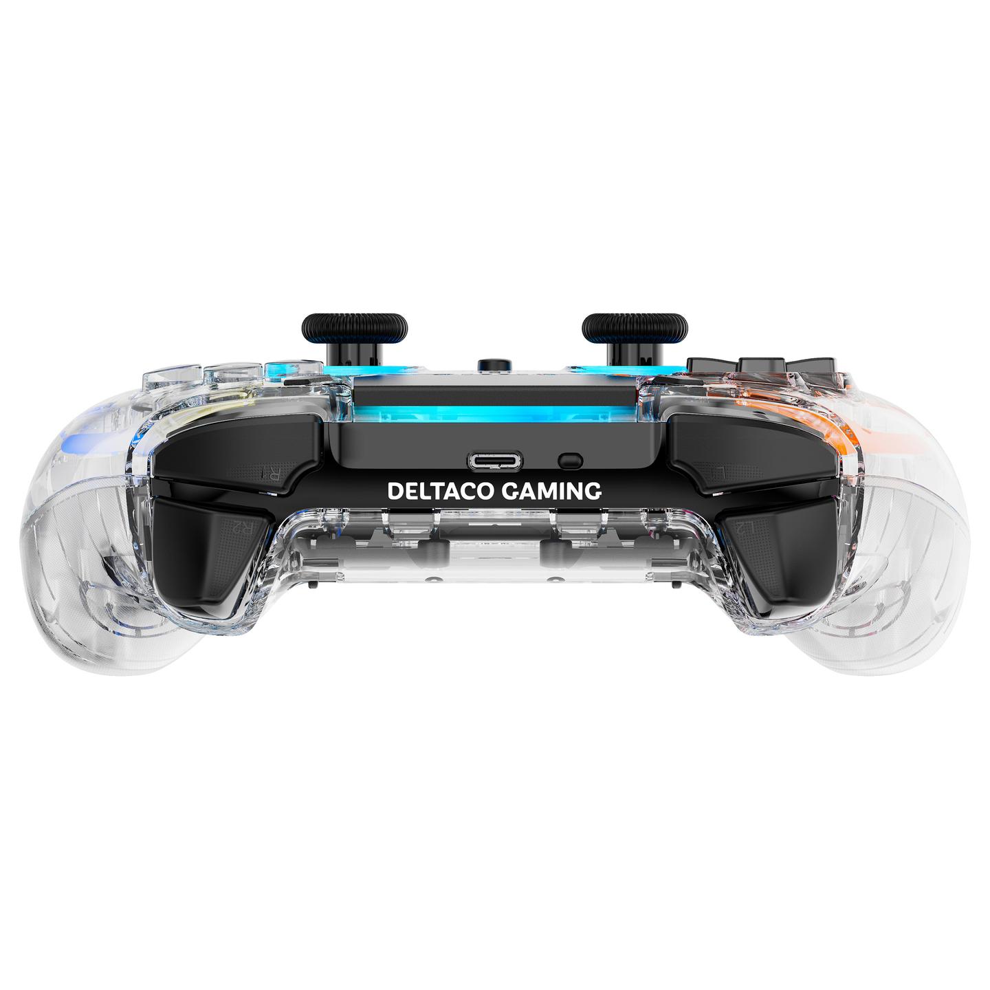 Kontroller për Sony DELTACO GAM-169-T Playstation 4 / Wireless / Bluetooth – Transparent - 5