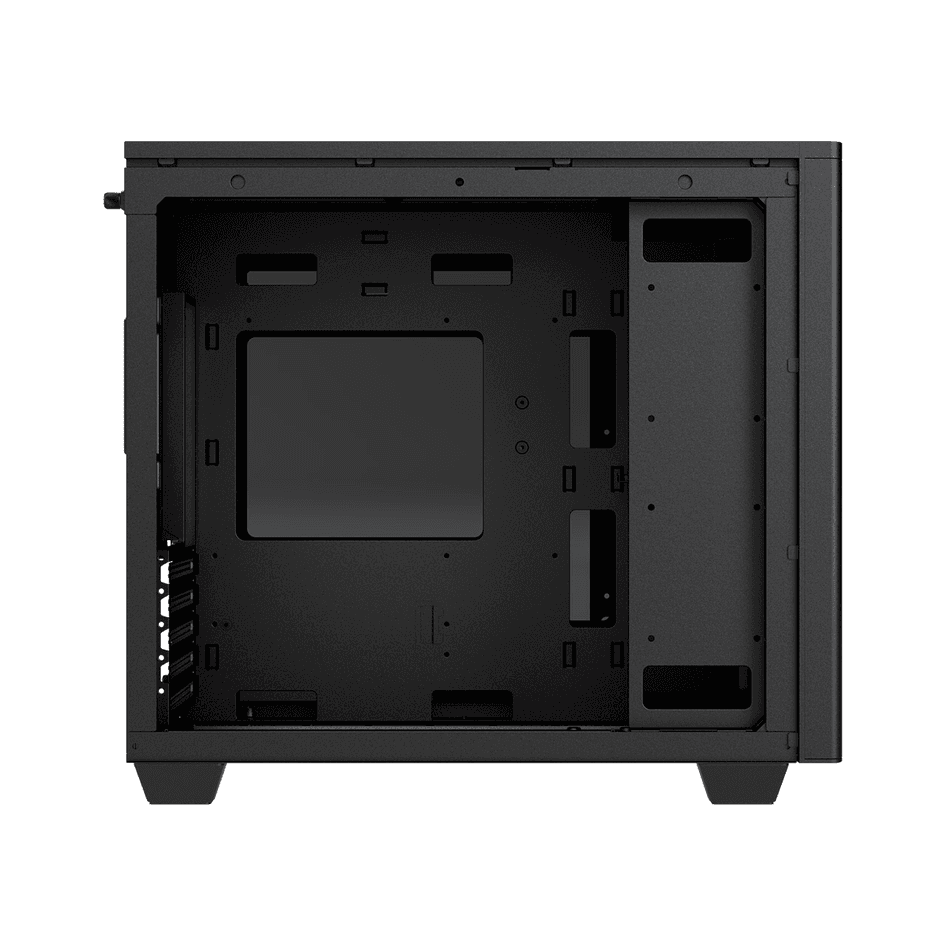 Kasë FSP CST360 B / Micro-ATX Mini-Tower / 2x120mm (1×Para + 1×Prapa) / USB 3.0 + Type-C / Xham i Temperuar + Panel Mesh – Zezë - 4