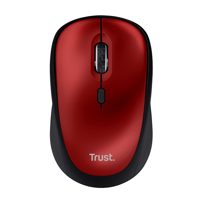 Maus pa Kabllo Trust Yvi+ / 1600 DPI – Zezë / Kuqe - 2