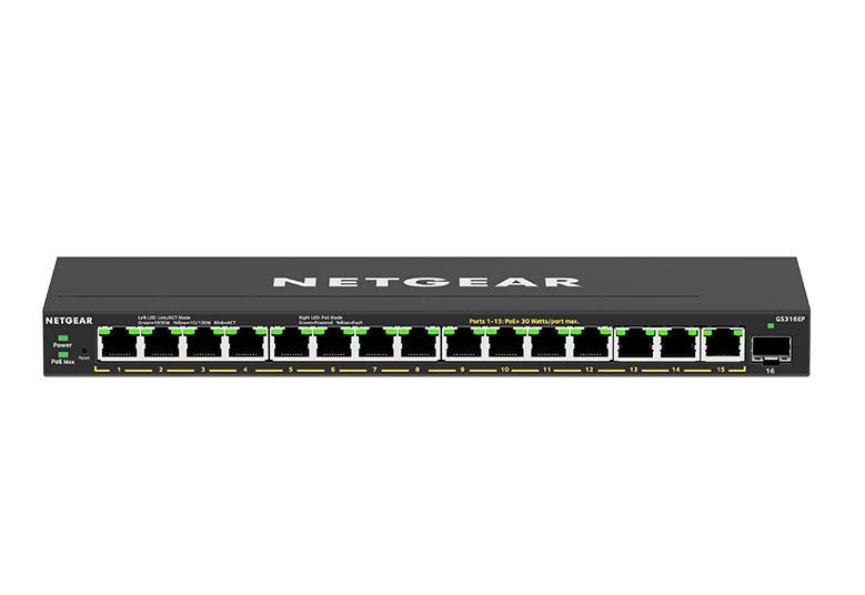 Switch NETGEAR GS316EP / GS316EP-100PES / 16-Port / Gigabit / 15x PoE+ / 1x SFP / 180W – Zezë - 2