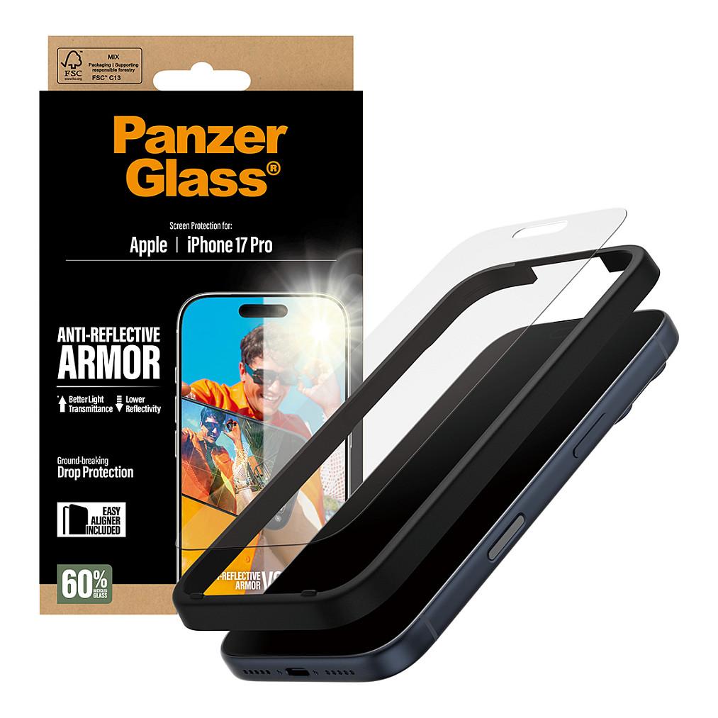 Xham mbrojtës / Anti-Reflective Armor / iPhone 17 Pro / PanzerGlass – Transparent - 5