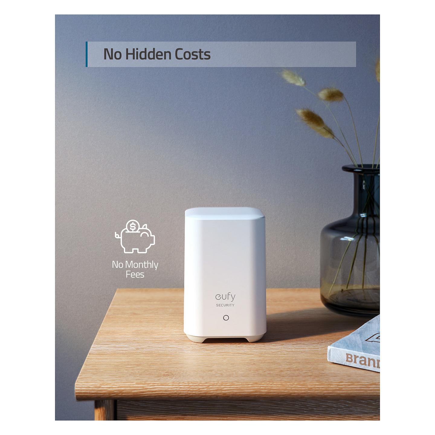 Sistem Alarmi i Mençur eufy T8990321, 5-Pjesësh, Wi-Fi, RF Wireless, GSM, SMS, Sensorë Dyer/Dritare, Sirenë - Bardhë - 23