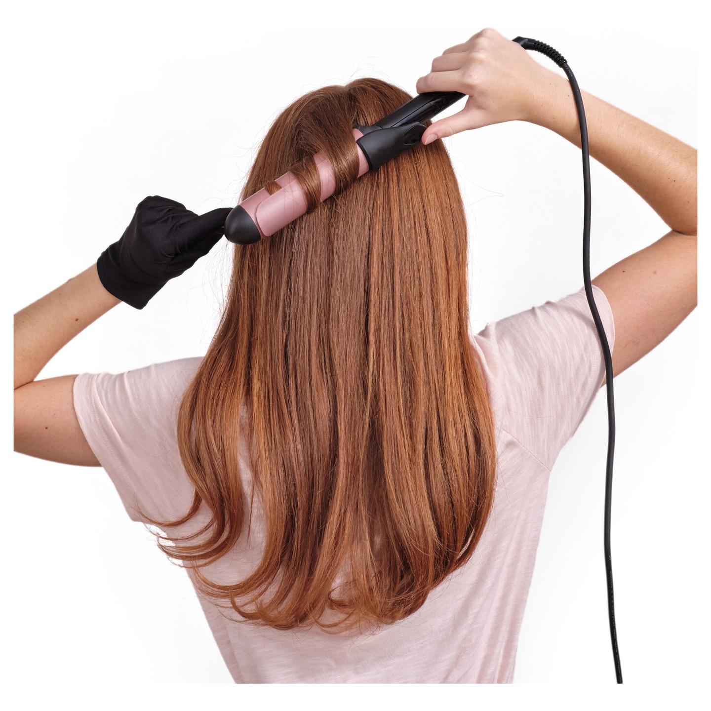 Stilues për Flokë BaByliss C453E / 38 mm / Kuarc-Qeramikë / 6 Temperatura / 160–210°C / Fikje Automatike – Zezë/Rozë - 12