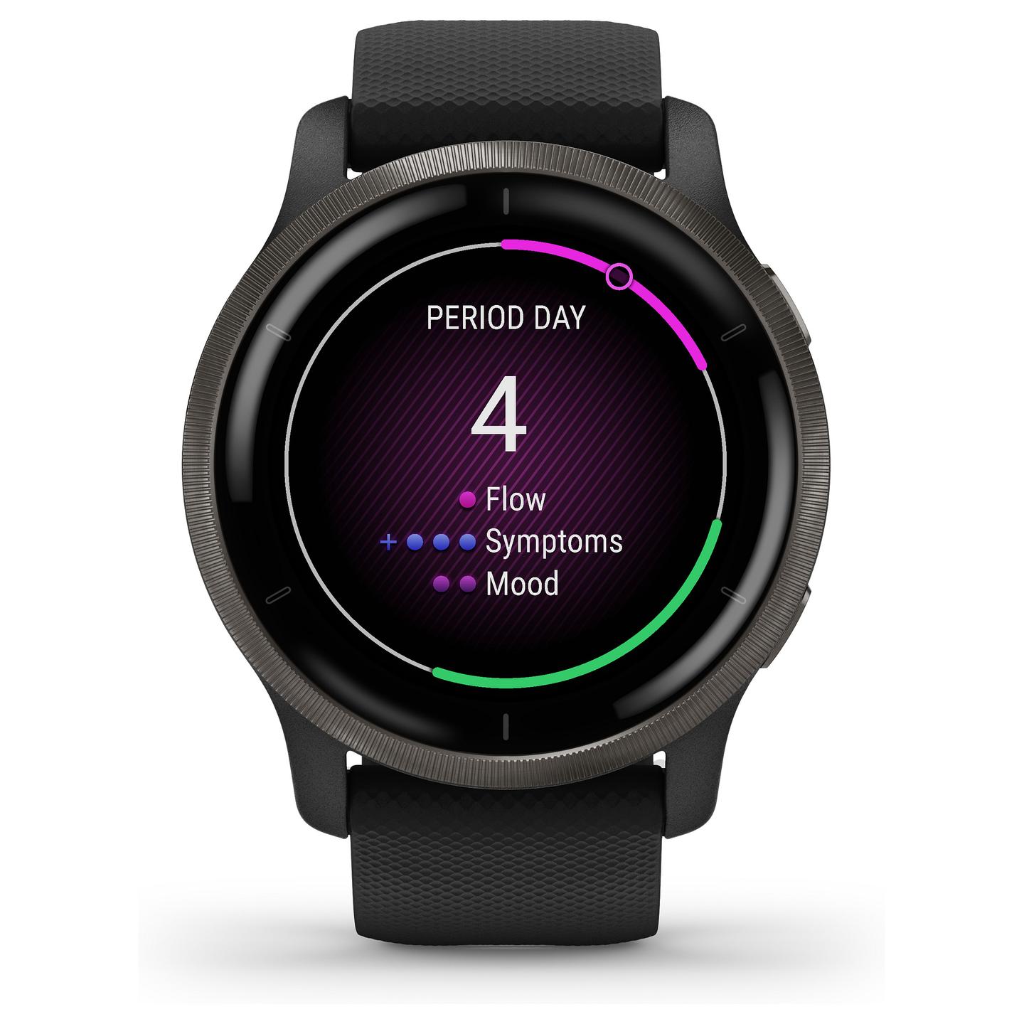 Orë e mençur Garmin Venu 2 / 45mm / AMOLED / GPS / Bluetooth / Wi-Fi - Zezë/Slate - 29