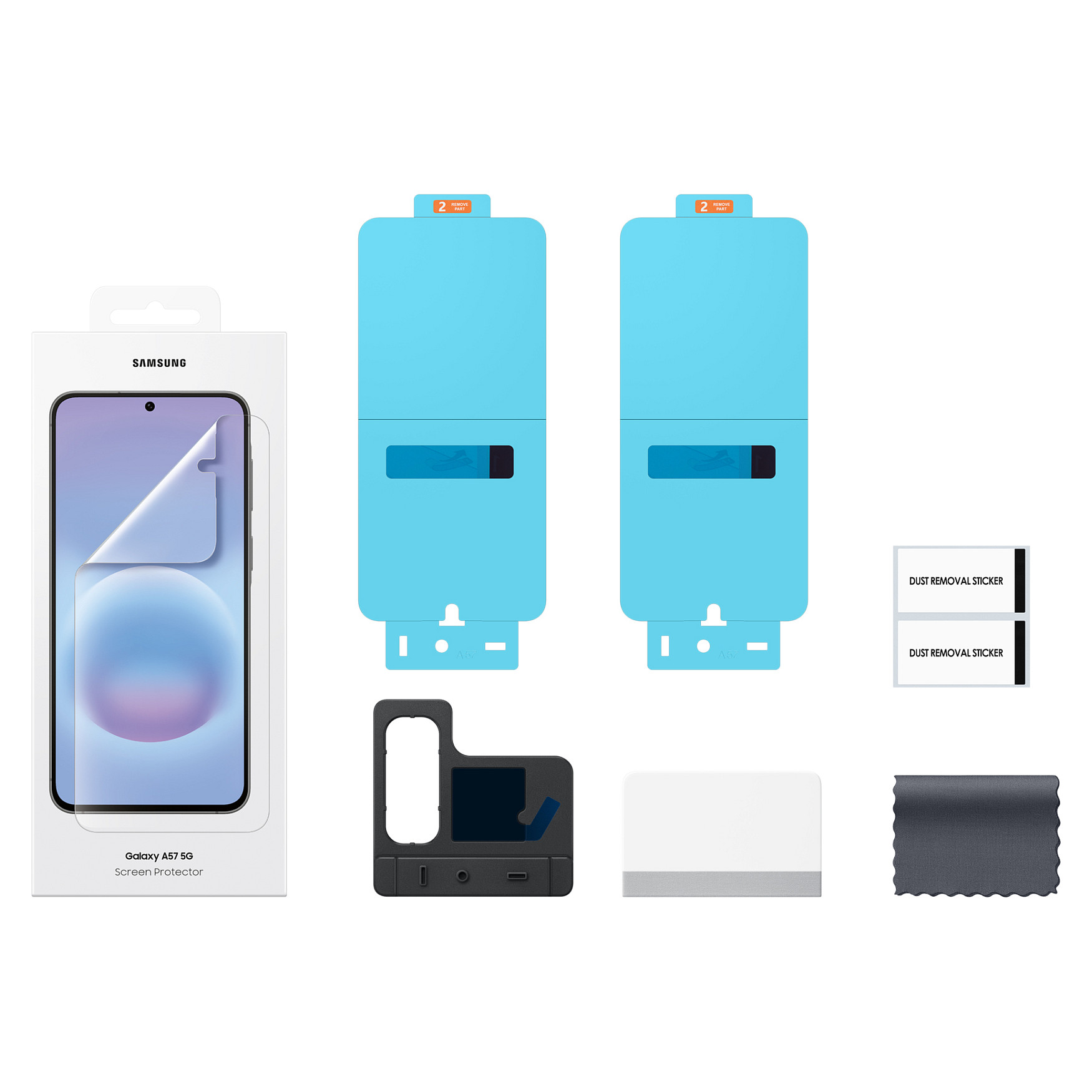 Mbrojtës Ekrani Samsung EF-UA576CTEGWW / Samsung Galaxy A57 5G / 2-Pack - Transparente - 3