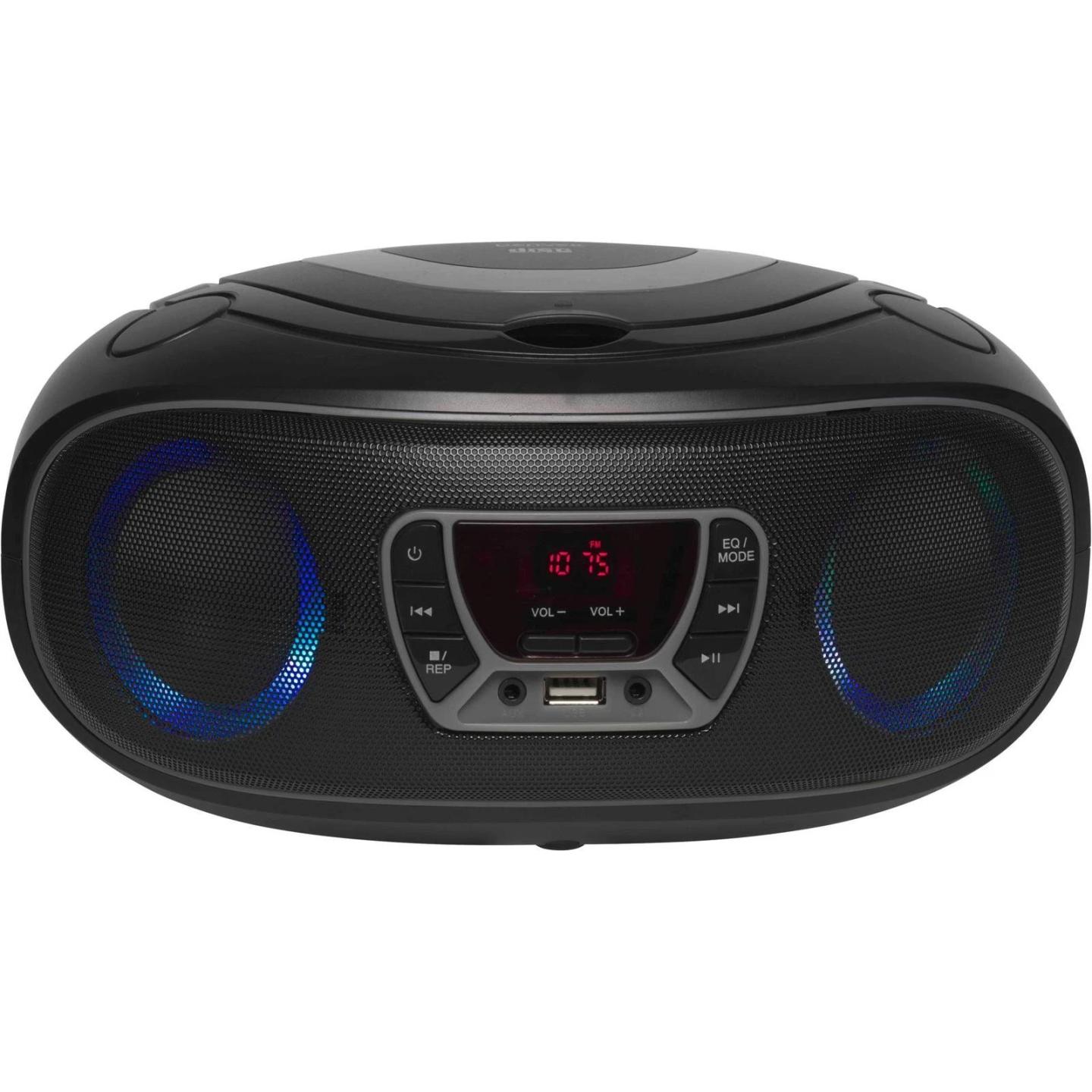 Altoparlant Denver TCL-212BT, CD, FM Radio, Bluetooth, USB, AUX, 4W RMS, LED - Hiri/Zezë - 2