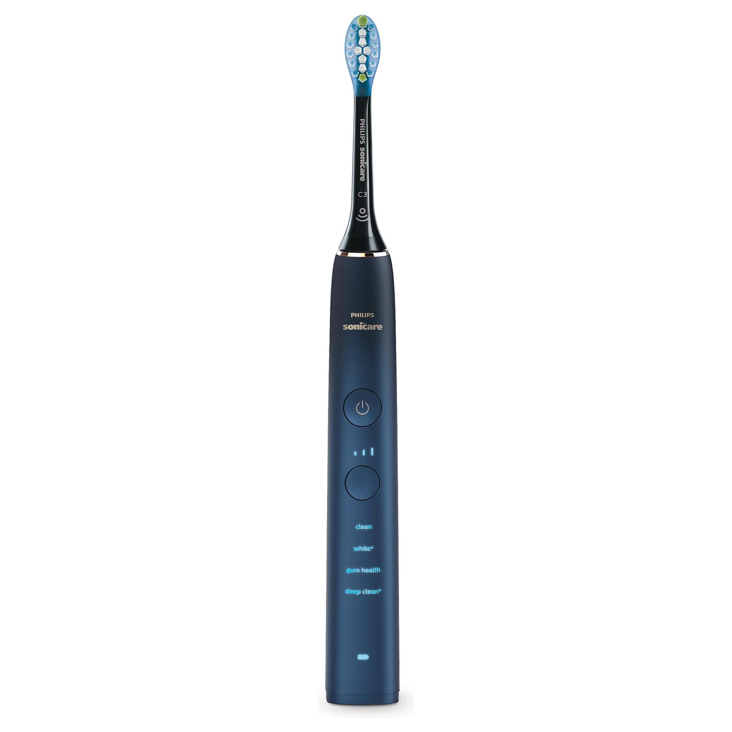 Furçë dhëmbësh elektrike Philips Sonicare DiamondClean 9000 HX9911/88 / 4 Modalitete / 3 Intensitete / Pressure Sensor / 62.000 Lëvizje/min / 14 Ditë – Zezë/Blu - 4