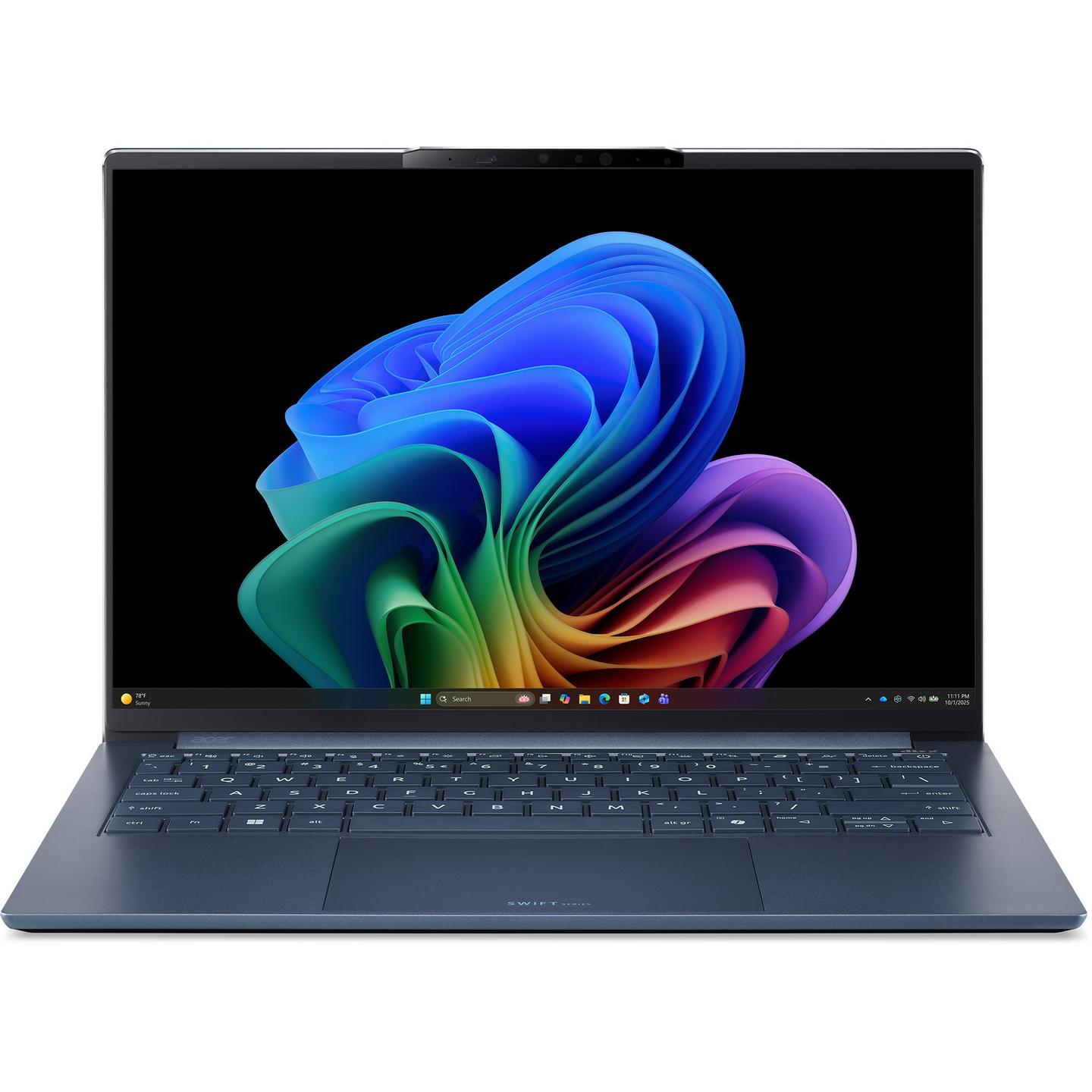 Laptop Acer Swift Go 14 AI OLED SFG14-I71-934K / Ultra 9 386H / 16GB LPDDR5X / 512GB / 14" WUXGA OLED / Intel Graphics - Blu