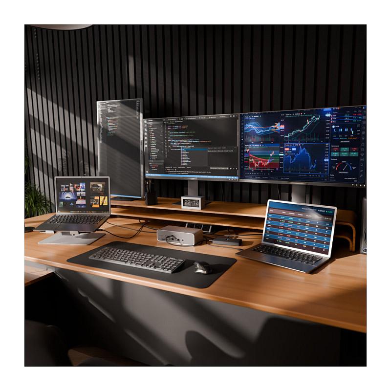Docking Station Targus DOCK230EUZ / 4x Thunderbolt 5 / 4x USB-A / 2.5GbE / 3x 8K / 140W PD – Argjend - 2
