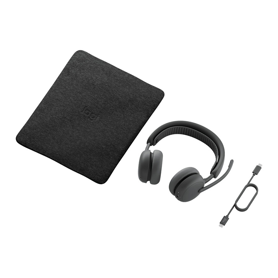 Kufje pa kabllo Logitech Zone 2 ES / On-Ear / Bluetooth 5.3 / ANC / 40 mm / 48 orë – Gri - 6