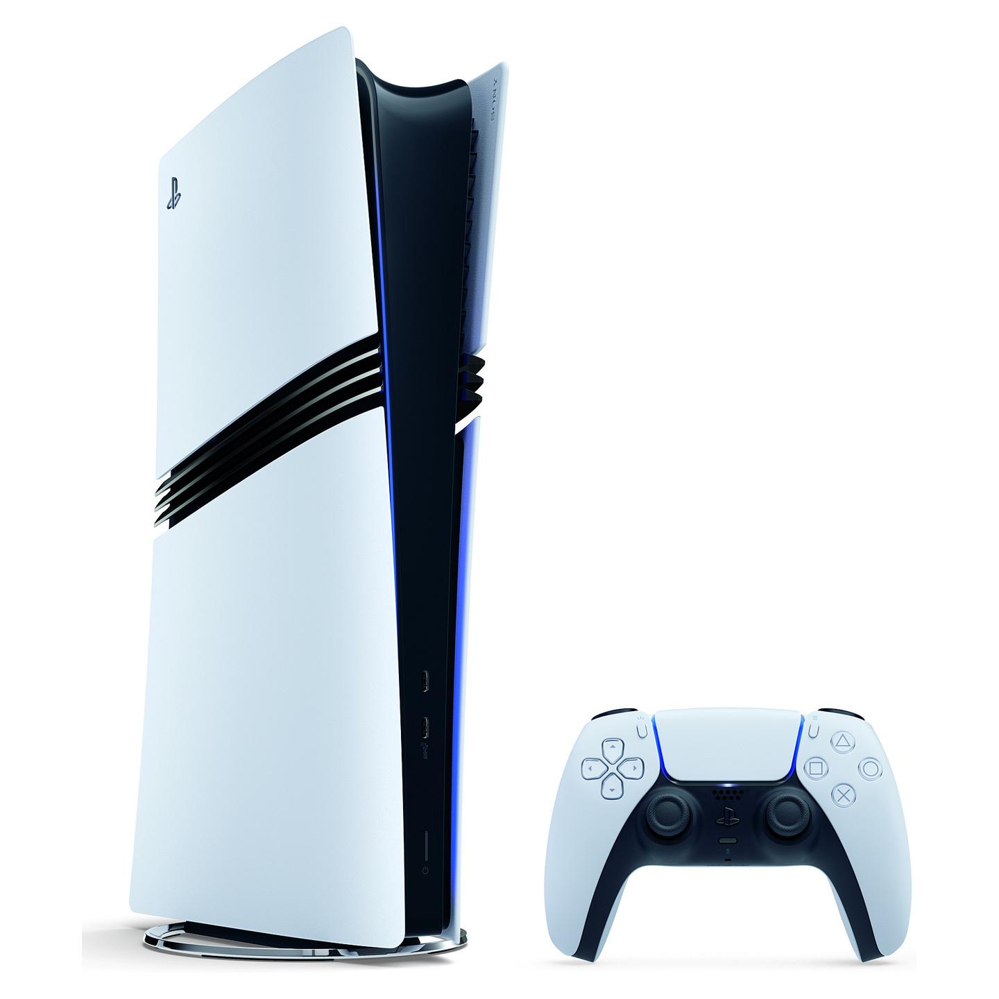 Sony PlayStation 5 Pro, 2TB SSD, 8K, 120Hz, Ray Tracing, 1× DualSense - Bardhë/Zezë - 2