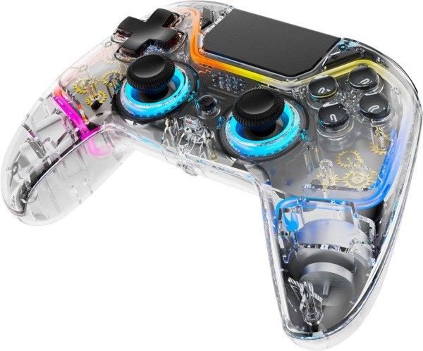 Kontroller për Sony DELTACO GAM-169-T Playstation 4 / Wireless / Bluetooth – Transparent - 2