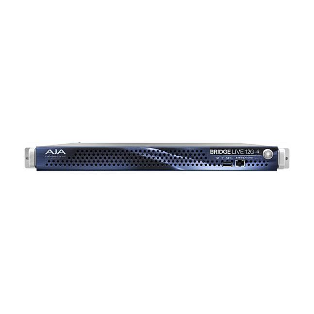 Sistem Video AJA BRIDGE LIVE 12G-4, 4Ă 12G-SDI, 2Ă 10 GigE, 4K60, H.265/HEVC, H.264/AVC, NDI, SRT, HLS