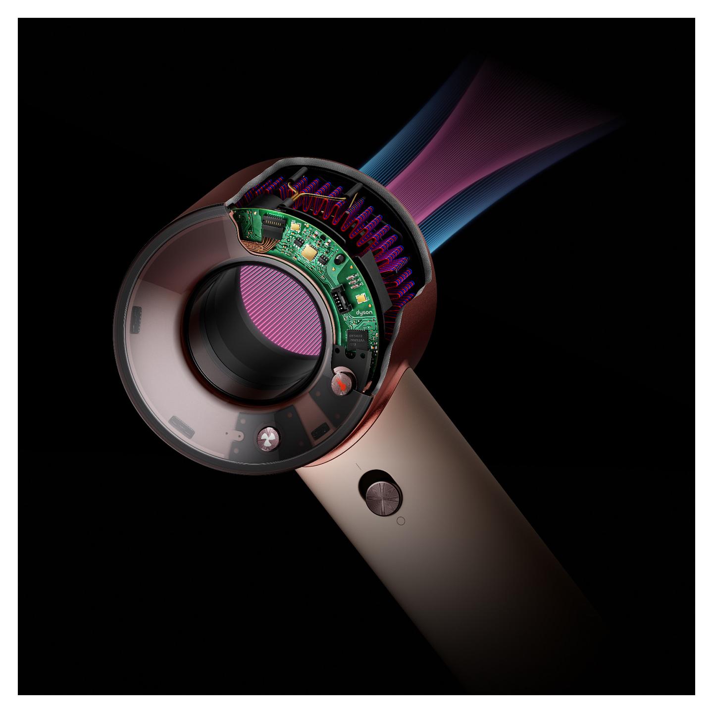 Tharëse për flokë Dyson Supersonic Travel / 110.000 RPM / Air Multiplier / 3 Nxehtësi / 2 Shpejtësi / 100-240V – Rozë/Krem - 8