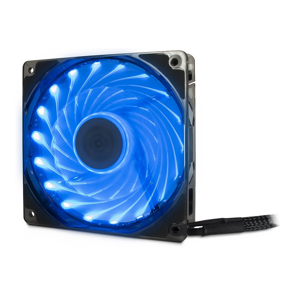 Ftohës për Kasë Inter-Tech Argus L-12025 Aura RGB / 120mm / 25mm / 1500 RPM / PWM / 59.46 m³/h / 18 LED / RGB – Zezë - 6