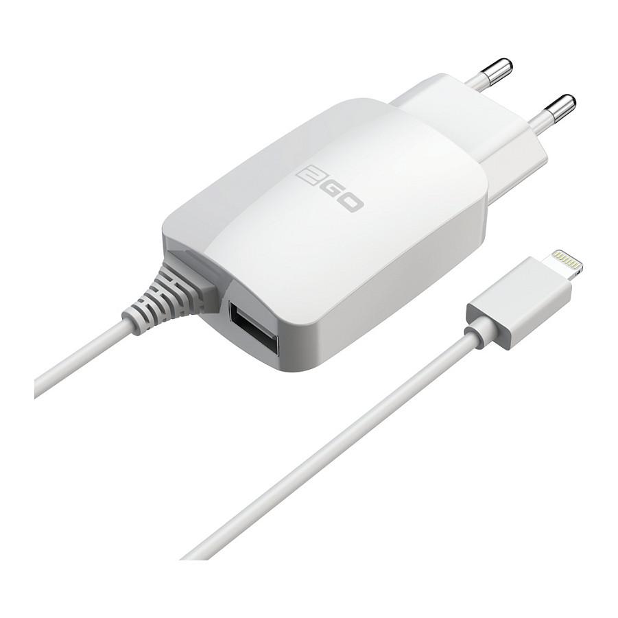 Karikues 2GO 797166, 12W, Lightning 1.4m, USB-A - Bardhë