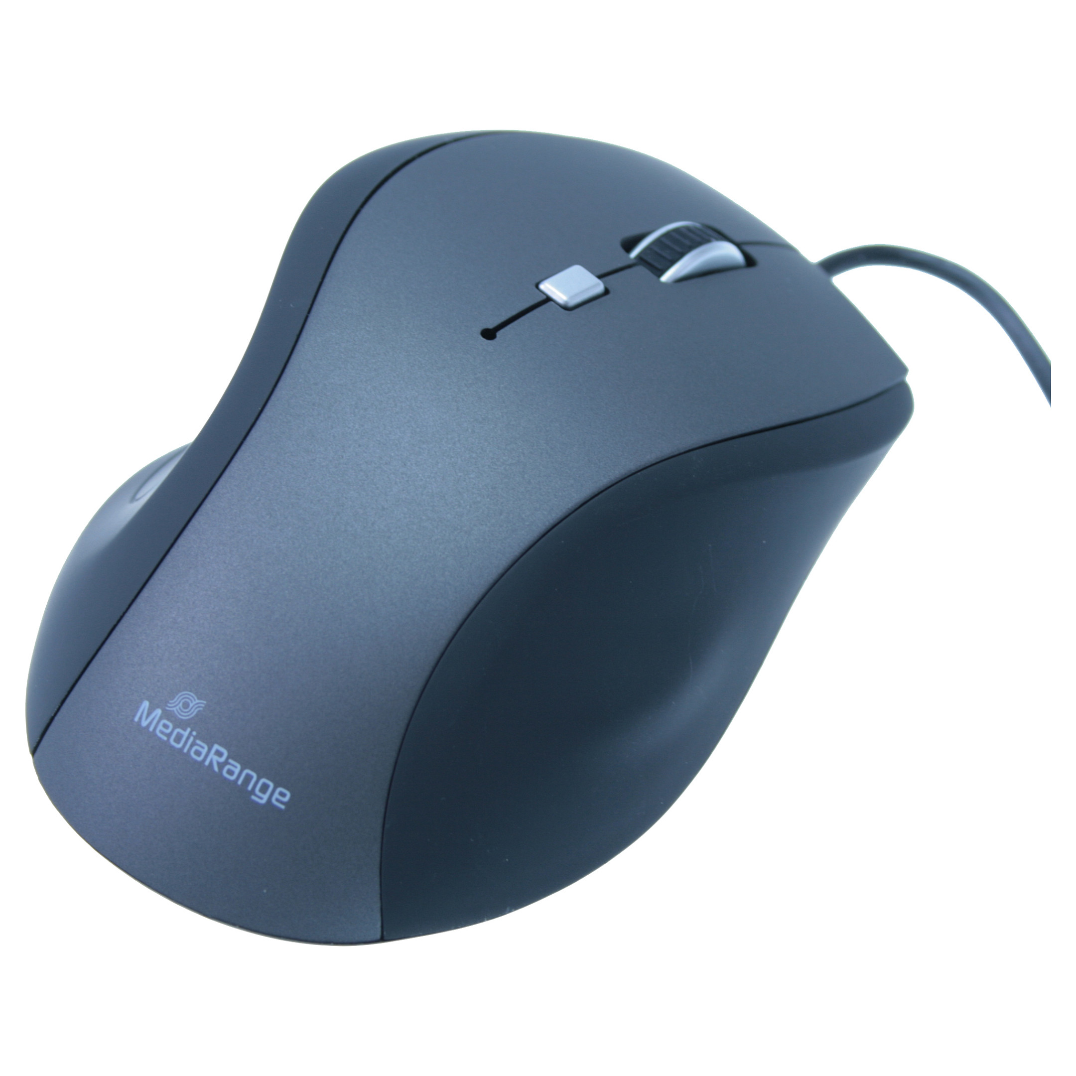 Maus me Kabllo MediaRange MROS202 / 2400 DPI – Zezë / Gri - 3
