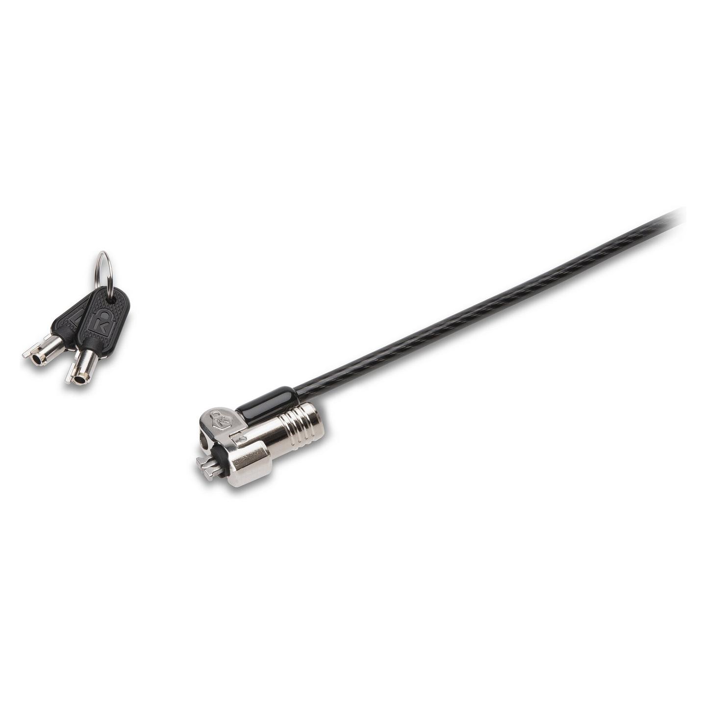 Bravë Sigurie për Laptop Kensington NanoSaver K64444WW, Kabllo 1.8m, Nano Security Slot, Kokë 10mm, Me Çelës - Zezë - 8