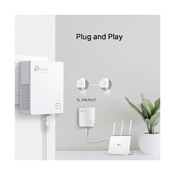 Power-LAN TP-Link TL-PA7019 KIT, AV1000, 1000Mbps, 2x Gigabit Ethernet, HomePlug AV2, 2-Pack - 6