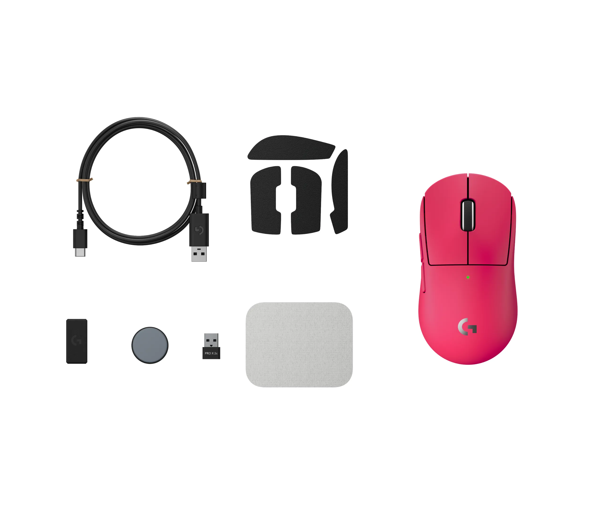 Maus Gaming Logitech G PRO X SUPERLIGHT 2c Compact / Wireless / HERO 2 / 44.000 DPI / 8.000 Hz / 53g / USB-C – Rozë - 5