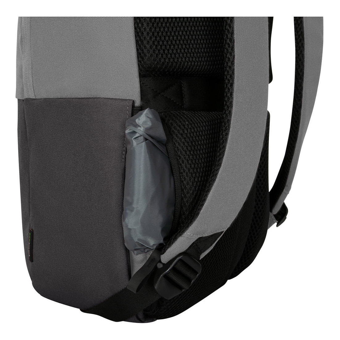 Çantë për laptop Targus Sagano EcoSmart / Travel Backpack / 15.6" / 22 L / RPET 500 / SafePort Sling / RFID Blocking / Hidden Rain Cover / Water Bottle Pocket - Zezë/Gri - 11