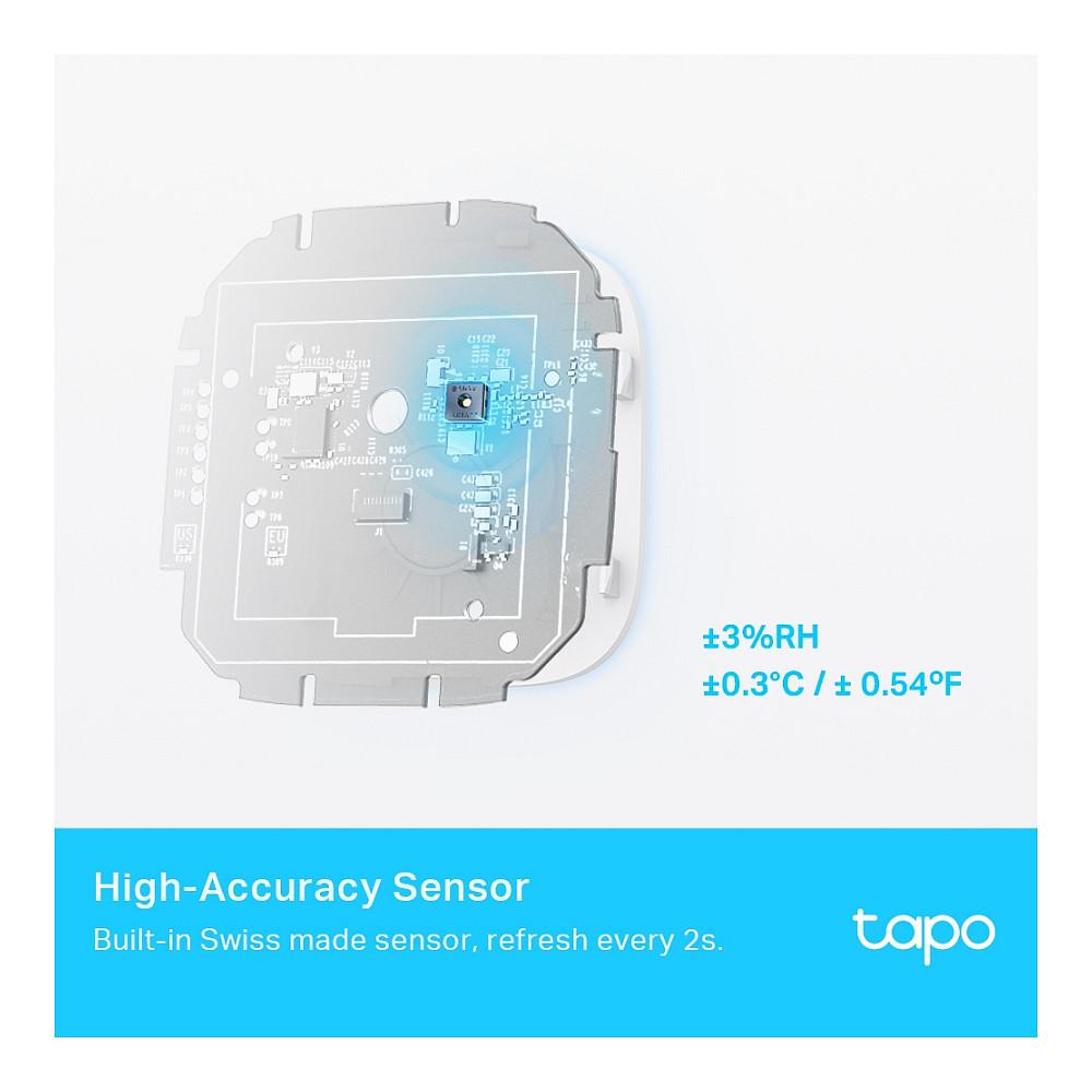 Sensor Inteligjent TP-Link Tapo T315, Temperaturë dhe Lagështi, Ekran E-Ink 2,7", Wireless 868 MHz - Bardhë - 6