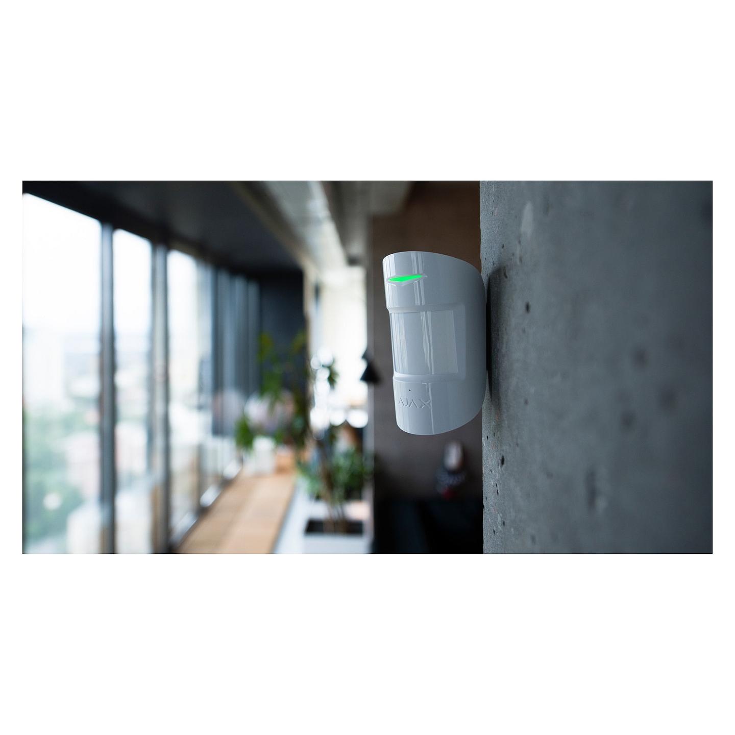 Sensor Alarm AJAX CombiProtect, PIR, 12m, Wireless, CR123A, 5 Vjet - Bardhë - 2