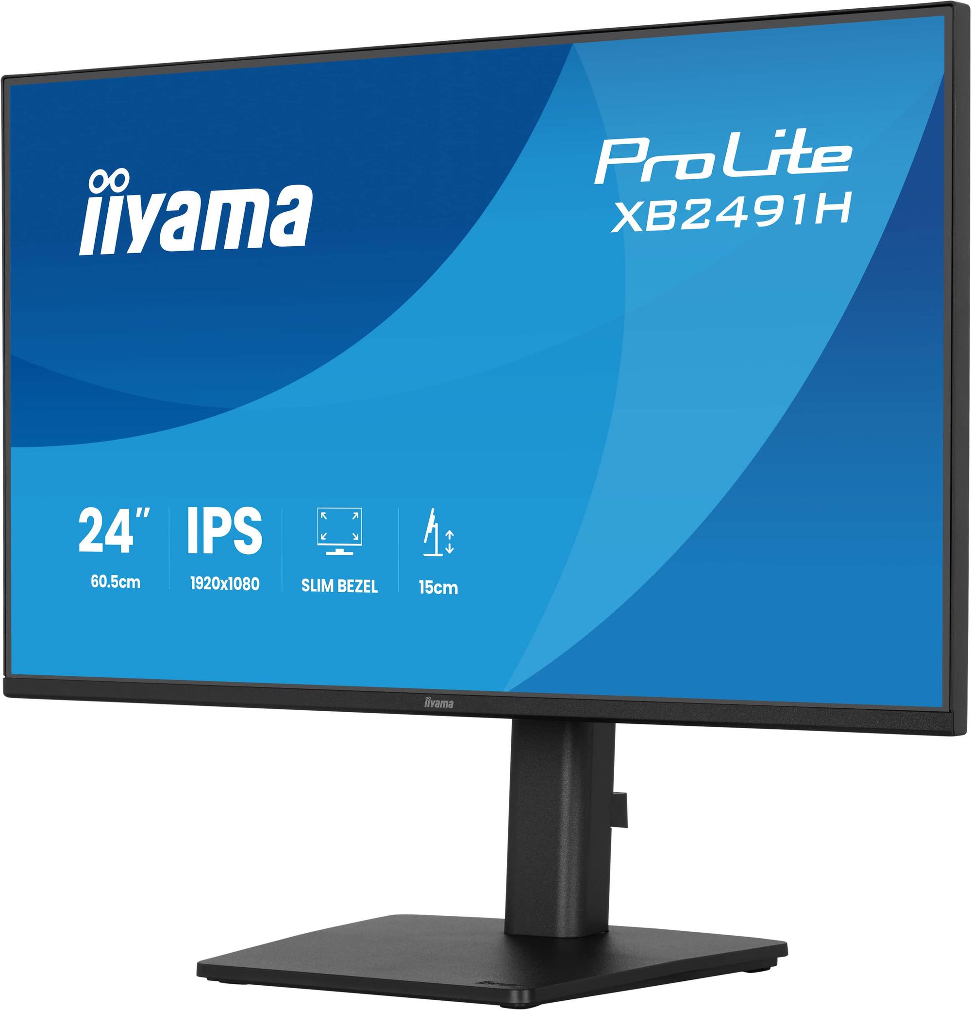 Monitor iiyama ProLite XB2491H-B1 / 23.8" / Full HD IPS / 120Hz / 1ms / HDMI+DisplayPort - Zezë - 3