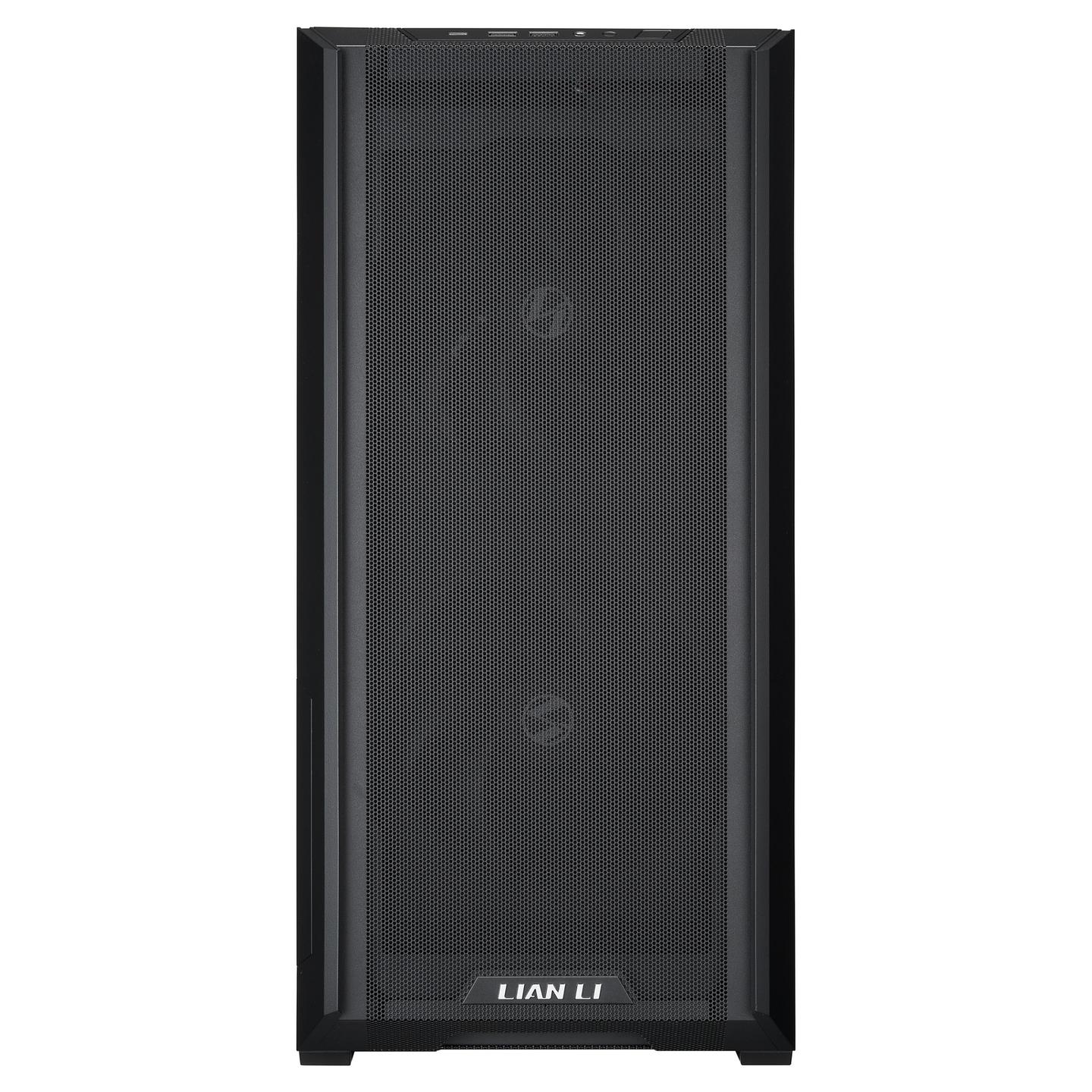 Kasë Lian Li LANCOOL 216 / E-ATX Mid-Tower / 2x160mm PWM (Para) + 1x140mm PWM (Prapa) / 2xUSB Type-A + USB Type-C / Xham i Temperuar + Panel Mesh – Zezë - 2