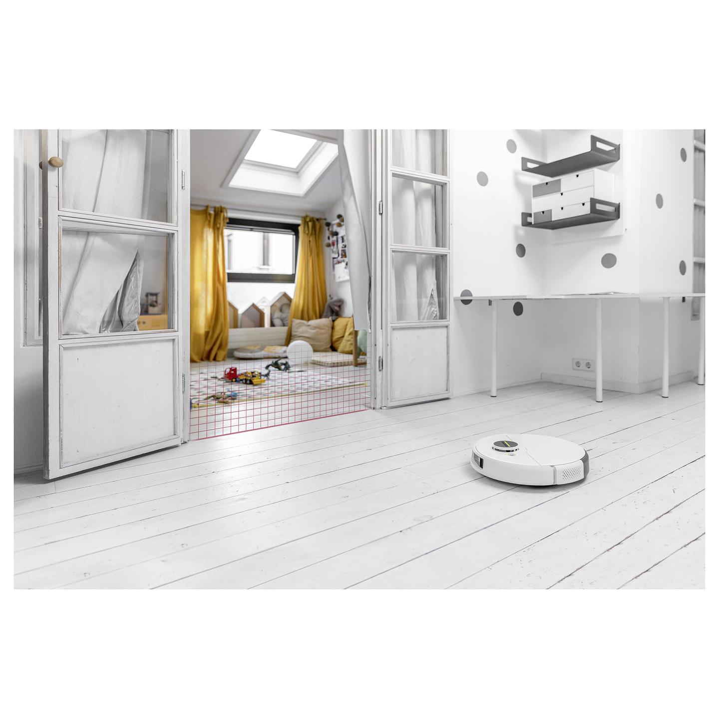 Fshesë Robotike Kärcher RCV 5 / Robot Fshesë me Mop / LiDAR / 5000 Pa / 330 ml / 240 ml - Bardhë - 13