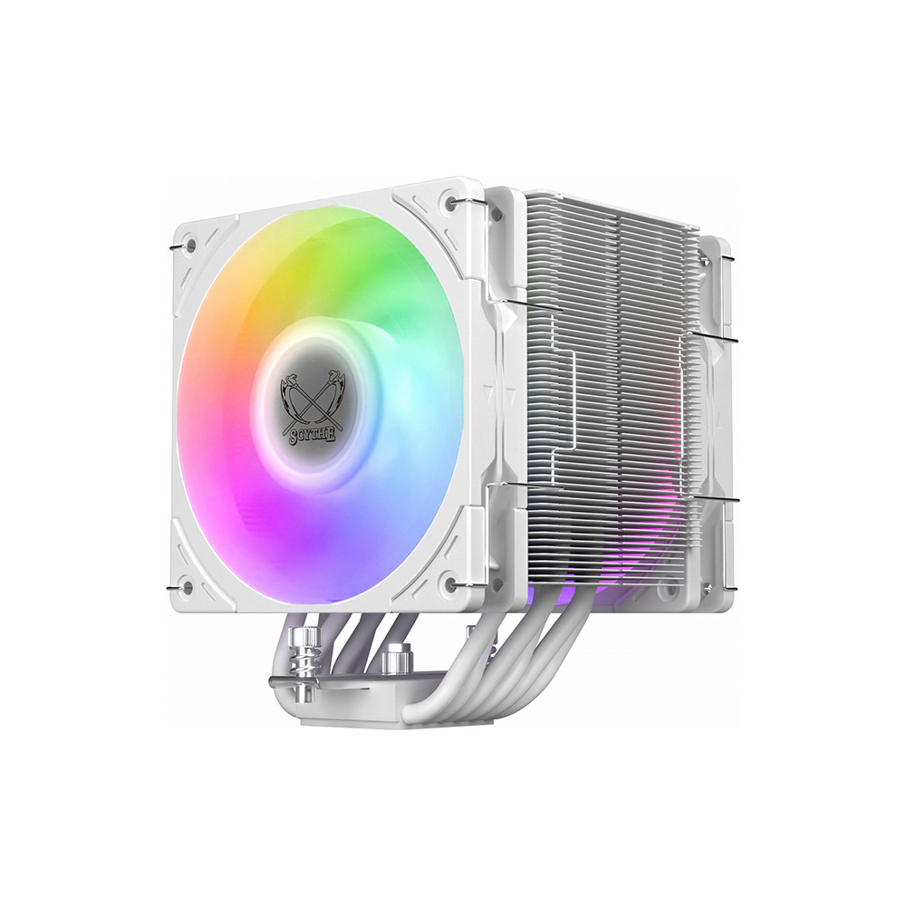Ftohës për Procesor Scythe MUGEN 6 Dual Fan White ARGB Edition / Dual-Tower / 2x120mm / 6 Heat Pipes / ARGB - Bardhë