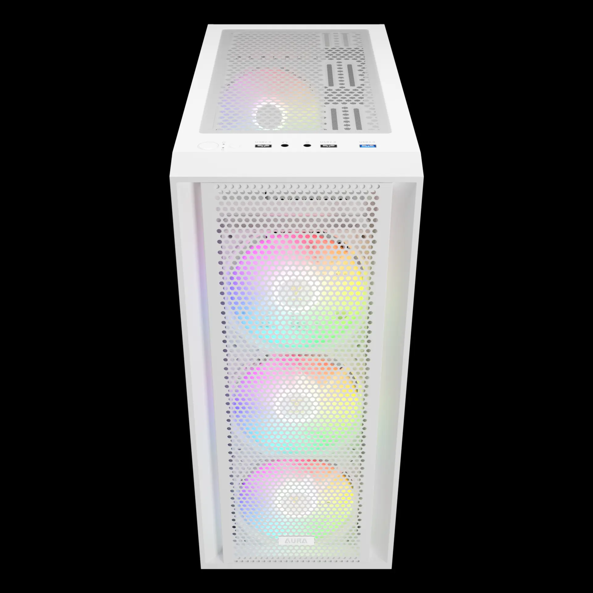 Kasë Gamdias AURA GC2 Elite WH ARGB / Midi Tower / ATX / 4x 120mm ARGB Fan / Tempered Glass - Bardh - 3