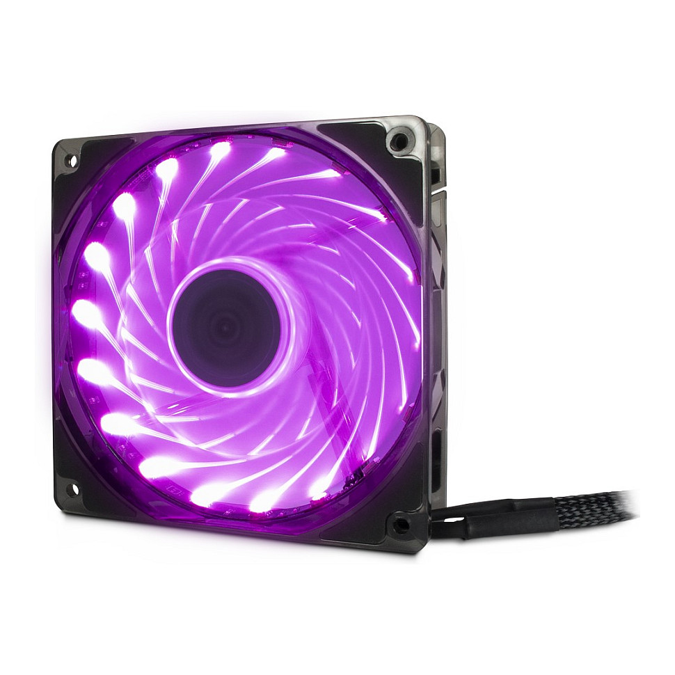 Ftohës për Kasë Inter-Tech Argus L-12025 Aura RGB / 120mm / 25mm / 1500 RPM / PWM / 59.46 m³/h / 18 LED / RGB – Zezë - 8