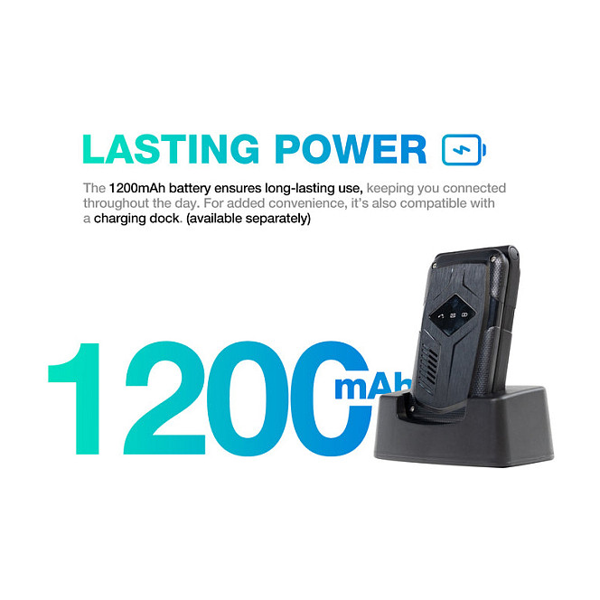 Telefon i thjeshtë AGM M10 4G / Dual SIM / 2.4" / IP68/IP69K / MIL-STD-810H / 1200mAh – Zezë - 5