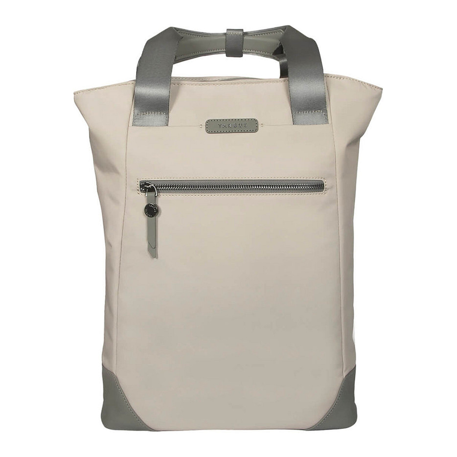 Çantë për laptop Targus Avila TBB65113GL / Backpack & Tote 2-in-1 / 16" / 12.5 L / Water-Resistant / Magnetic Closure / Laptop Compartment / Convertible Shoulder Straps - Krem/Gri - 4